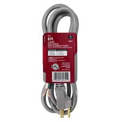 Ace 16/3 SJTW 125 V 8 ft. L Appliance Cord