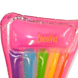 CocoNut Float Rainbow Vinyl Inflatable Glitter Pool Floating Lounger