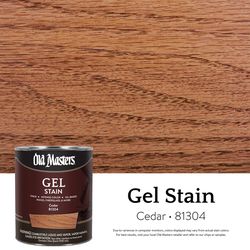 Old Masters Semi-Transparent Cedar Oil-Based Alkyd Gel Stain 1 qt