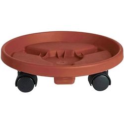 Bloem Caddy 3.5 in. H X 16 in. W X 16 in. D Terracotta Plastic Plant Caddy
