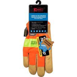 Kinco Men's Outdoor Hi-Viz Work Gloves Orange XL 1 pair