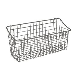 Spectrum 5.5 in. L X 15-1/2 in. W X 7 in. H Gray Wire Basket