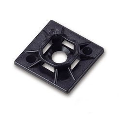 Gardner Bender 1 in. L Black Cable Tie Mounting Base 100 pk