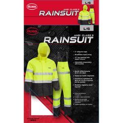 Boss Yellow PVC Rain Suit L