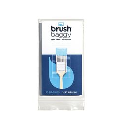 BrushBaggy 2.75 in. W X 6.75 in. L Clear Polypropylene Paint Brush Baggy