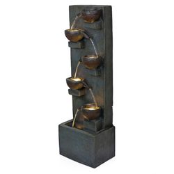 Alpine Polyresin Assorted Fountain with LED Light
