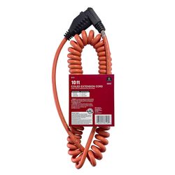 Ace Indoor or Outdoor 3 to 10 ft. L Orange Extension Cord 16/3 SJTW