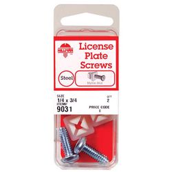HILLMAN Steel License Plate Fasteners