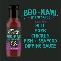 Chef J Umami BBQ Sauce 12 oz
