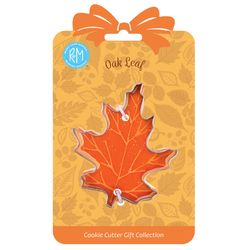 R&M International Corp 4 in. L Oak Leaf Cookie Cutter Silver 1 pc