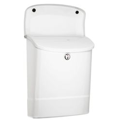 Architectural Mailboxes Parkside Galvanized Steel Wall Mount White Mailbox