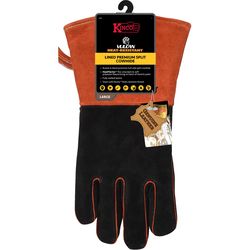 Kinco 12 in. Cowhide Split Leather Welding Gloves Red L 1 pk