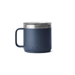 YETI Rambler 14 oz Navy BPA Free Ceramic Lined Stackable Mug with MagSlider Lid