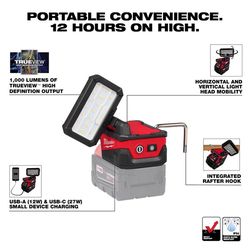 Milwaukee M18 Trueview lm LED Handheld Flood Light