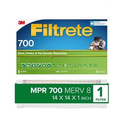 Filtrete 14 in. W X 14 in. H X 1 in. Polypropylene 700 MPR Pleated Air Filter 1 pk