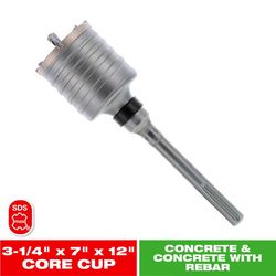 Diablo 3-1/4 in. W SDS-Max Core Bit 1 pc