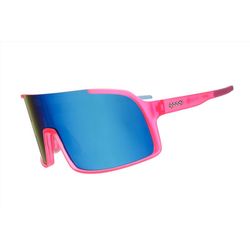 goodr Astro G - Ready The Confetti Cannon Sunglasses Unisex Pink Frame Blue Lens Polarized