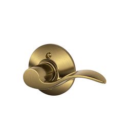 Schlage F Series Accent Antique Brass Dummy Lever