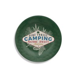 TarHong Multicolored Melamine Vintage Lodge Camping Salad Plate 1 pc