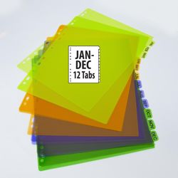 Bazic Products Multicolored Binder Dividers 1 pk