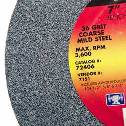 Forney 7 in. D X 1 in. X 1 in. thick Bench Grinding Wheel 1 pc