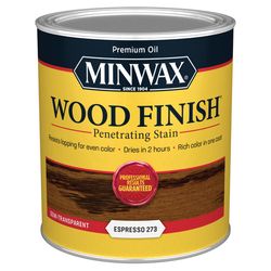 Minwax Wood Finish Semi-Transparent Espresso Oil-Based Penetrating Wood Stain 1 qt