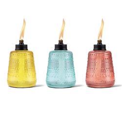TIKI Assorted Glass 6 in. Tabletop Torch 1 pc