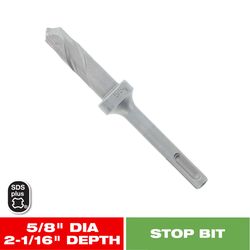 Diablo 5/8 in. Carbide Tipped SDS-Plus Hammer Stop Bit SDS-Plus Shank 1 pk