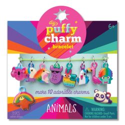 DIY Puffy Charm Animal Bracelet Assorted 31 pc