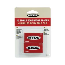 Hyde 0.009 in. H X 0.75 in. W X 1.5 in. L Aluminum/Steel Replacement Blade 10 pk