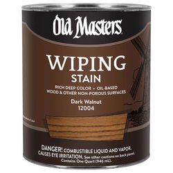 Old Masters Semi-Transparent Dark Walnut Oil-Based Wiping Stain 1 qt