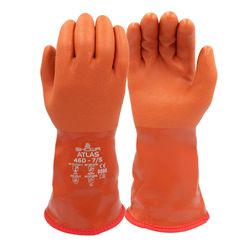 SHOWA ATLAS 460 Unisex Indoor/Outdoor Cold Weather Work Gloves Orange M 1 pair