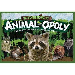 Late for the Sky Forest Animal Opoly Board Game Multicolored