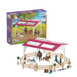 Schleich Horse Club Riding School w/Riders & Horses Toy Multicolored
