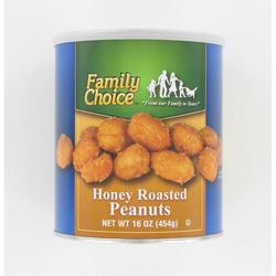 Family Choice Honey Roast Peanuts 16 oz Can