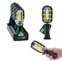 LitezAll 500 lm Black/Green LED Work Light AA Battery
