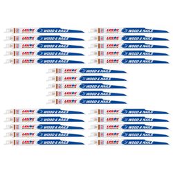 LENOX LUMBERWOLF 9 in. Bi-Metal Reciprocating Saw Blade 6 TPI 25 pk