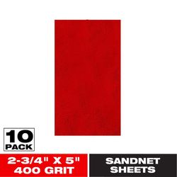 Diablo SandNet 5 in. L X 2.75 in. W 400 Grit Ceramic Blend Sanding Sheet 10 pk