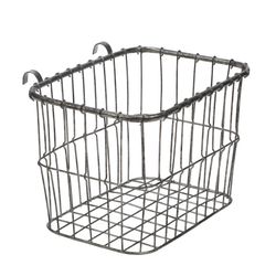 Tripar 12.75 in. L X 9.25 in. W X 8 in. H Silver Wire Basket