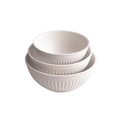 Nordic Ware 5 qt Plastic White Mixing Bowl Set 3 pc