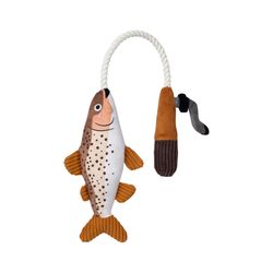 Pet Shop by Fringe Studio Pet Shop For Dog Brown/Tan Plush Squeak Dog Toy 1 pk