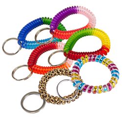 Lucky Line Vinyl Assorted Split Wrist Coil Keychain