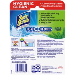 Soft Scrub Duo-Cubes Pine Scent Continuous Toilet Cleaning System 7.04 oz Tablet