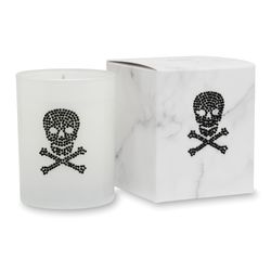 Primal Elements White/Black Skull and Bones Scent Icon Candle/Gift Box