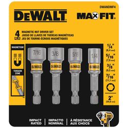 DEWALT Maxfit 2 in. L Steel Nut Setter Nut Driver Set 4 pc