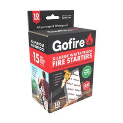 Gofire Paraffin Fire Starter 15 min 10 each
