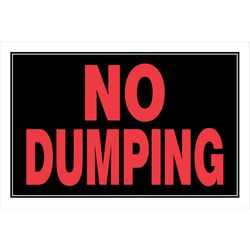 HILLMAN English Black Caution Sign 8 in. H X 12 in. W