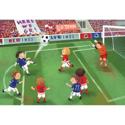 Eurographics Junior League Soccer Jigsaw Puzzles Multicolored 60 pc