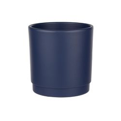 Syndicate Sales 5 in. H X 5 in. W X 5 in. D X 4.5 in. D Ceramic Planter Midnight Blue