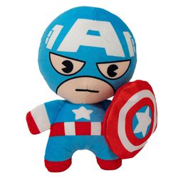 Buckle-Down Marvel Comics For Dog Multicolored Plush Kawaii Captain America Standing Pose Squeaky Do